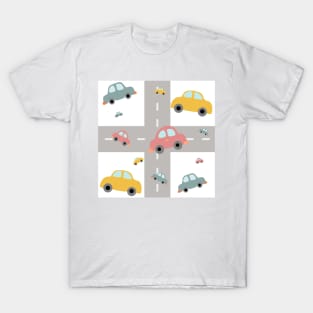 car and road cartoon T-Shirt